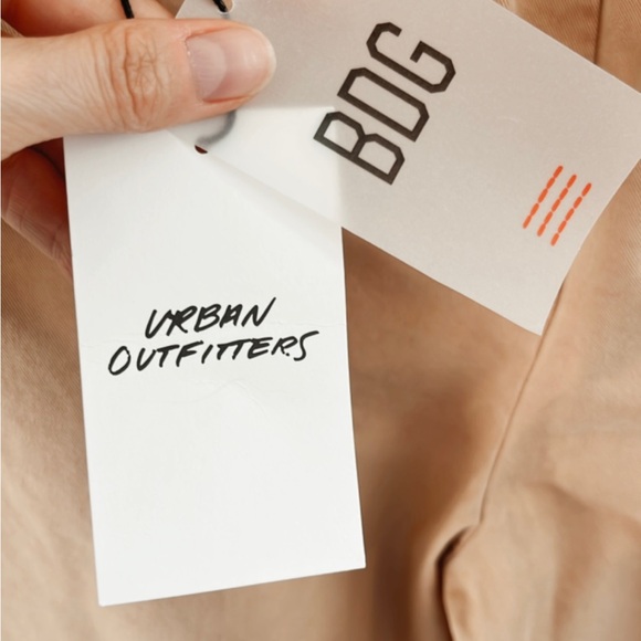 BDG Urban Outfitters NWT Logan Pleated Chino Grandpa Pant Wide Leg Khaki Women S - Picture 14 of 16